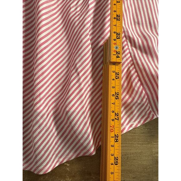 TOMMY BAHAMA Womens Palm Cove Pink Striped Cami Tunic Top Medium Adjustable - Picture 6 of 9